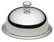 Butter dish with applied border and cover in silver plated - Ercuis